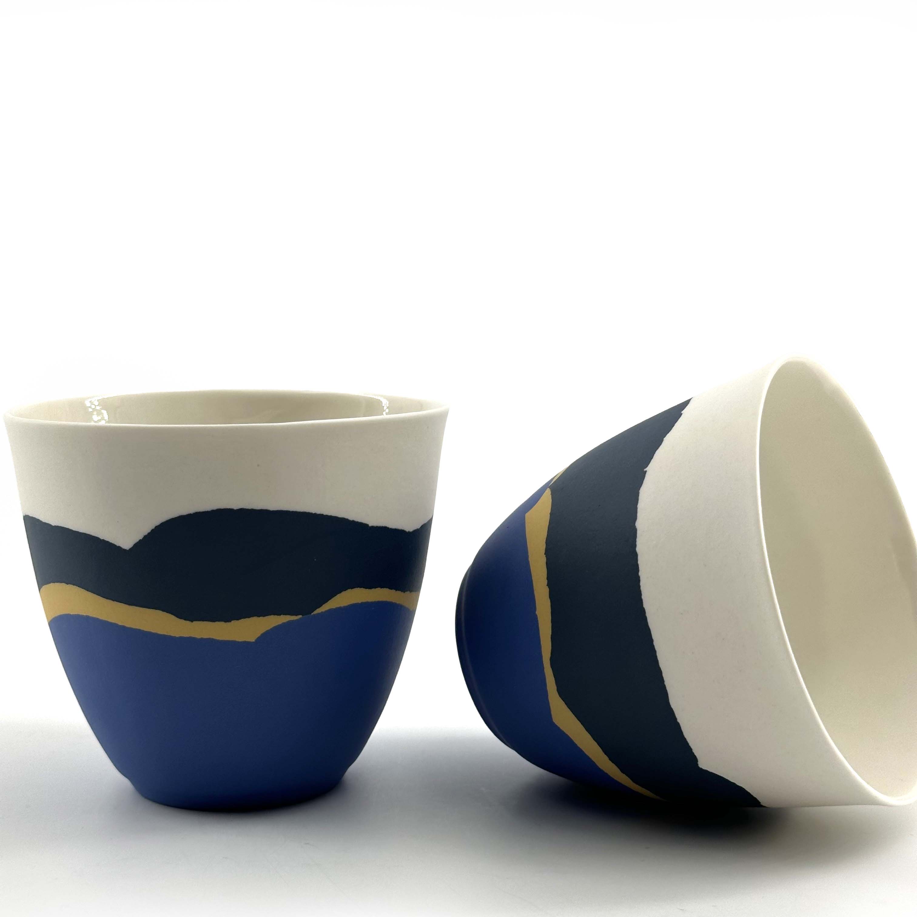Tasse à thé en porcelaine Sillon ÉLODIE TANGUY CÉRAMIQUES